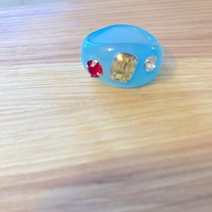Light Blue Resin Ring
